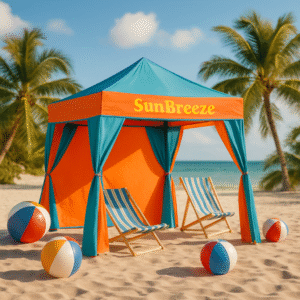 SunBreeze Pop‑Up Beach Cabana